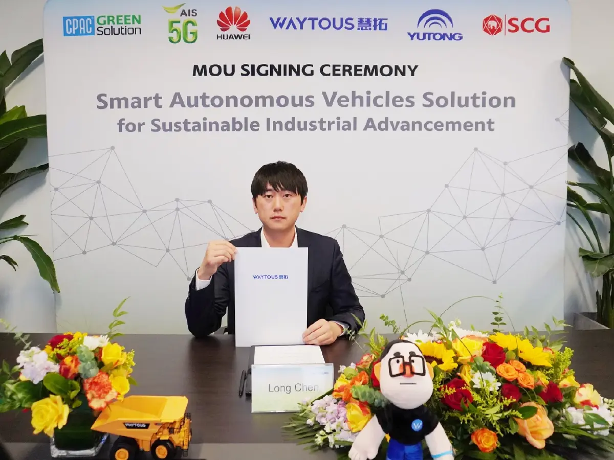 SCG-AIS 5G-Huawei develop autonomous vehicle systems powered by 5G Remote control for industrial zones sets new standard to level up BCG economy First ever full deployment in Thailand