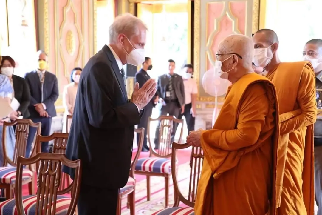 สมเด็จพระสังฆราช ประทานพรหมวิหารธรรม "ทูตสหรัฐ" สร้างสันติมวลมนุษยชาติ