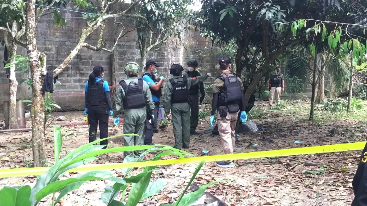 เร่งตรวจสอบที่เกิดเหตุ แกะรอยคนร้ายขว้างไปป์บอมบ์