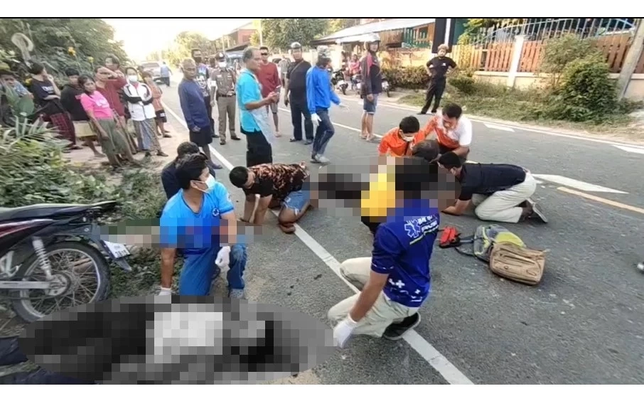 วันเกิดเหตุนรซ้อน 3 ถูกถีบจยย.ชนเสาไฟฟ้าเสียชีวิตทั้งหมด