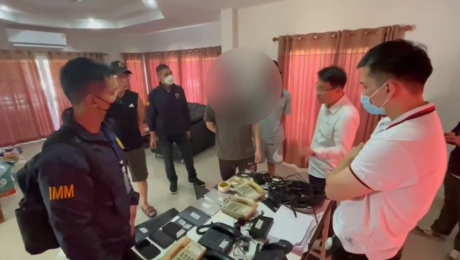 ตร.ทลายแก๊งคอลเซ็นเตอร์สัญชาติเกาหลี หนีจากจีนมาตั้งฐานทำความผิดในไทย