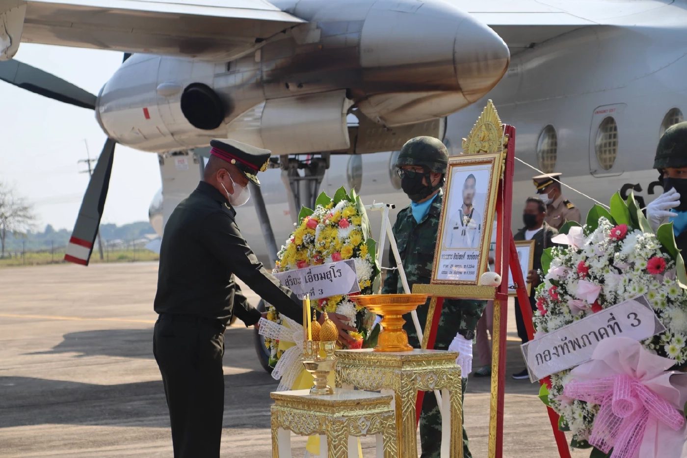 กองทัพภาคที่ 3 รับร่างพลทหาร "เรือหลวงสุโขทัย" ส่งมาตุภูมิ