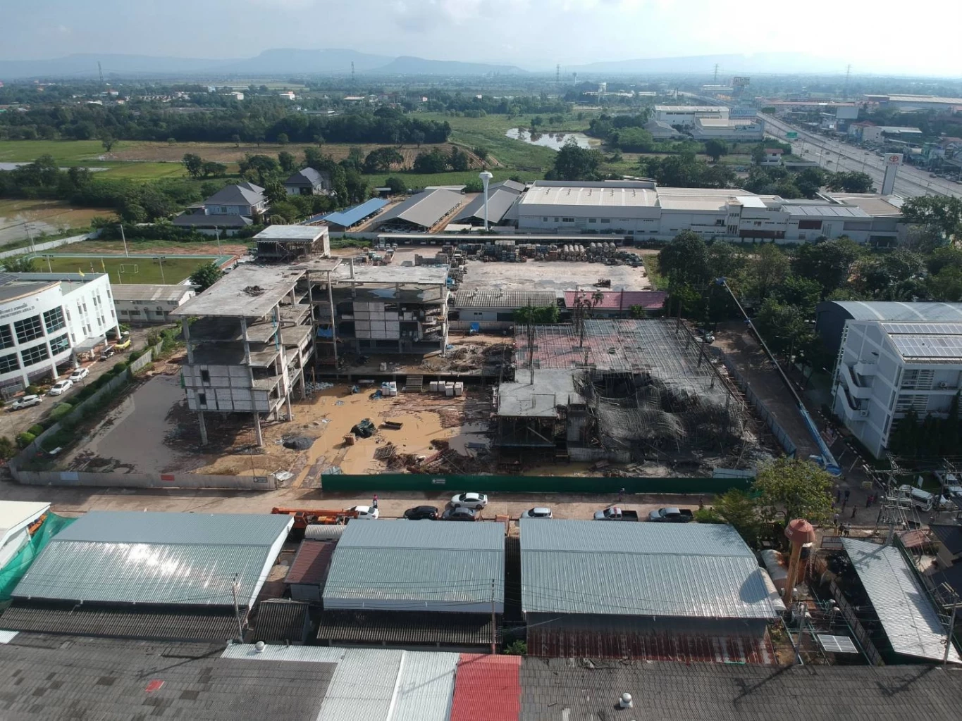 ตึกการไฟฟ้าภูมิภาคเขต 2 พิษณุโลก ถล่ม