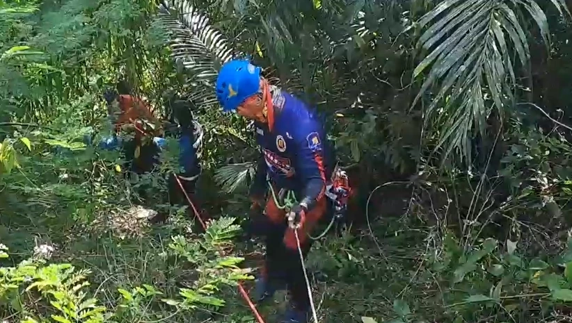 สุดโหด! พบศพสาวสุราษฎร์ ถูกฆ่ายัดถังขยะ โยนทิ้งเหวบนเขาสก