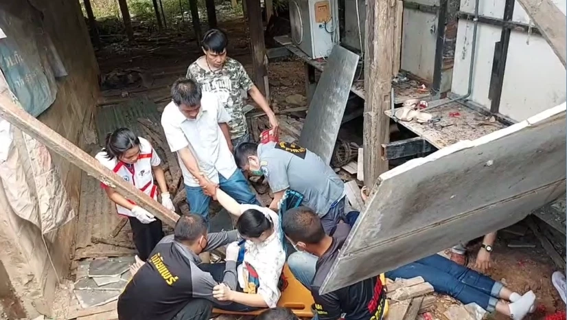 ระทึก! ร้านอาหารดังเมืองแพร่ถล่ม ลูกค้าร่วงสูงกว่า 3 เมตร เจ็บระนาวนับสิบ