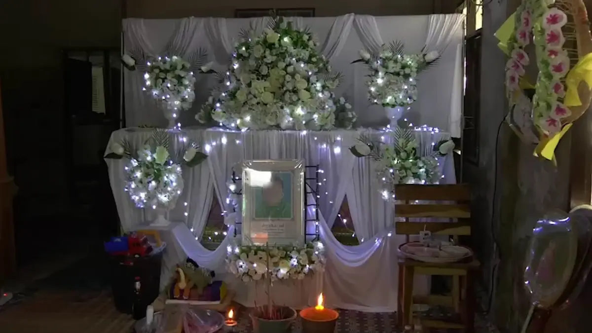 บรรยากาศงานศพ น้องวัย 4 ขวบ แพทย์ลงความเห็นเป็นโรคหัวใจ
