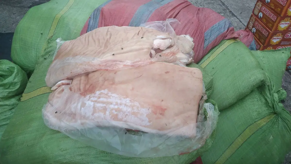 เจออีก! กองทัพมด ลักลอบ นำเข้าหมู 1,500 กก. แนวชายแดนไทย-กัมพูชา