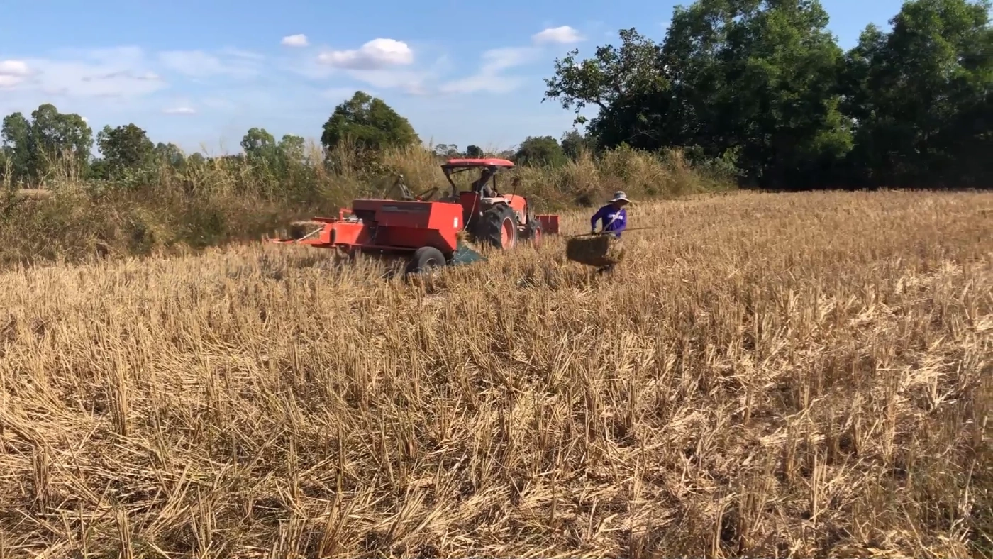 ไอเดียรักษ์โลก ชาวนาอัดฟางก้อนแทนการเผาลด PM2.5