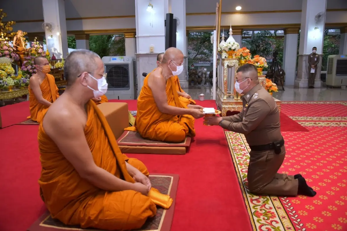 ตร.จัดพิธีเจริญพระพุทธมนต์ ถวายเป็นพระราชกุศลแด่ "เจ้าฟ้าพัชรกิติยาภา"