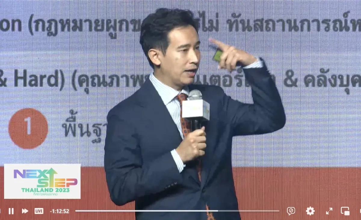 พิธา ลิ้มเจริญรัตน์ หัวหน้าพรรคก้าวไกล