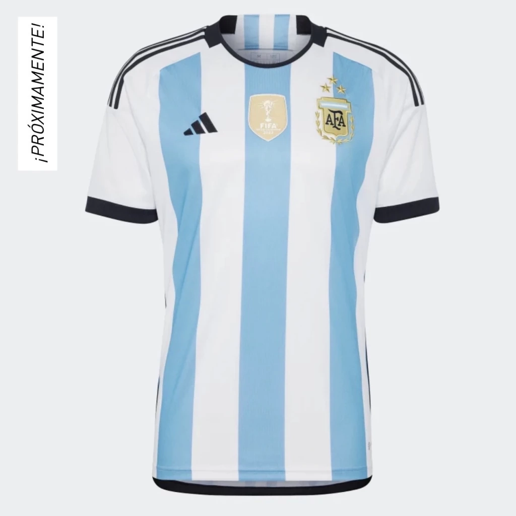 เปิดภาพเสื้ออาร์เจนติน่า รุ่นแชมป์บอลโลก 2022 มีดาว3ดวง