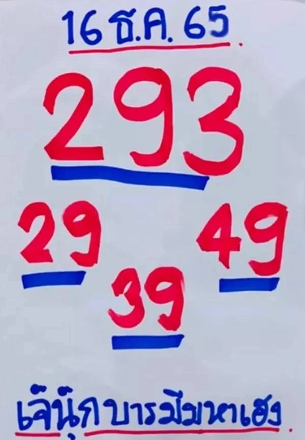 เลขเด็ดเลขดัง 3 เจ๊ 3 เจ้าแม่ใบ้หวย มัดรวมให้ครบแบบจุกๆ เลขเด็ด16/12/65