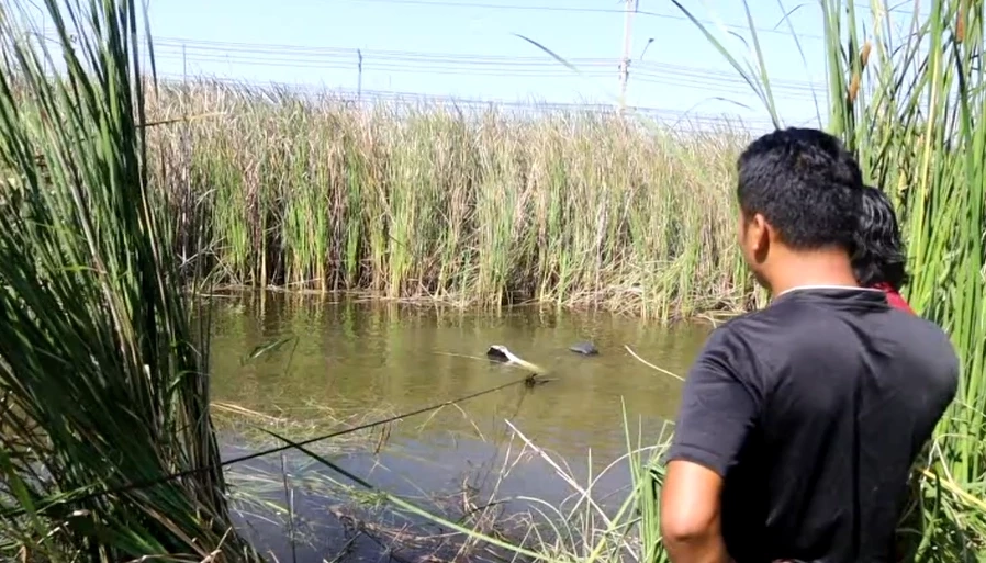 สลด! หนุ่มโรงงานขับเก๋งกลับบ้าน ถูกชนท้ายรถเสียหลักพุ่งตกลงบ่อน้ำดับคารถ