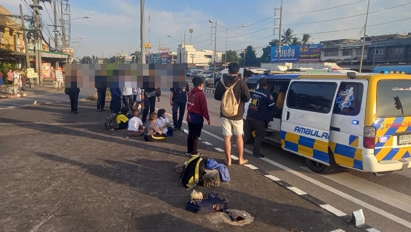 นักเรียนได้รับบาดเจ็บจากอุบัติเหตุ