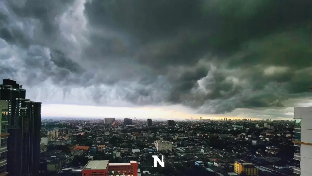 วันนี้มีฝนตกหนักและฝนฟ้าคะนอง