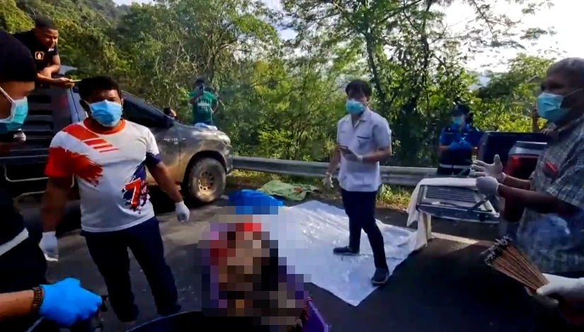 สุดโหด! พบศพสาวสุราษฎร์ ถูกฆ่ายัดถังขยะ โยนทิ้งเหวบนเขาสก