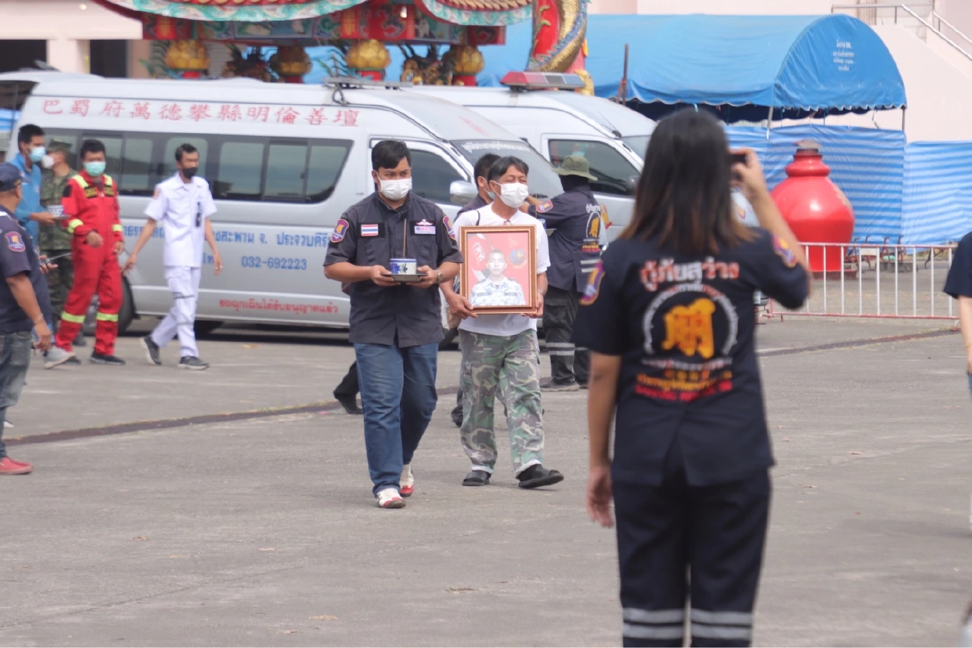 เคลื่อนร่าง 10 กำลังพล ร.ล.สุโขทัย กลับสัตหีบ หลังยืนยันอัตลักษณ์บุคคลแล้ว