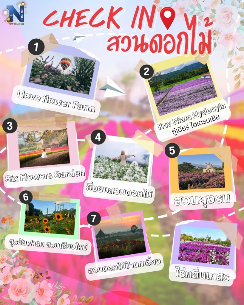 “8 สวนดอกไม้” ไม่เช็กอินเที่ยวปีใหม่ถือว่าพลาด