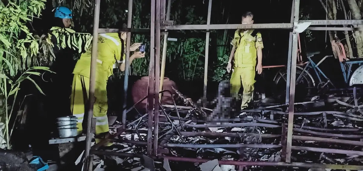 สภาพหลังไฟไหม้