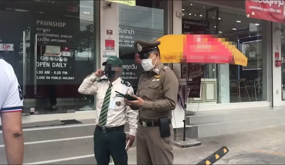 อุกอาจ! โจรใช้ปืนจี้หลัง รปภ. พยามบุกชิงทรัพย์ โรงรับจำนำย่านพระราม 2