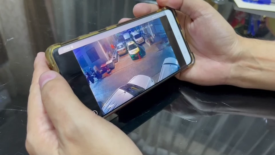 คลิปขณะที่คนร้ายบุกเข้าห้อง