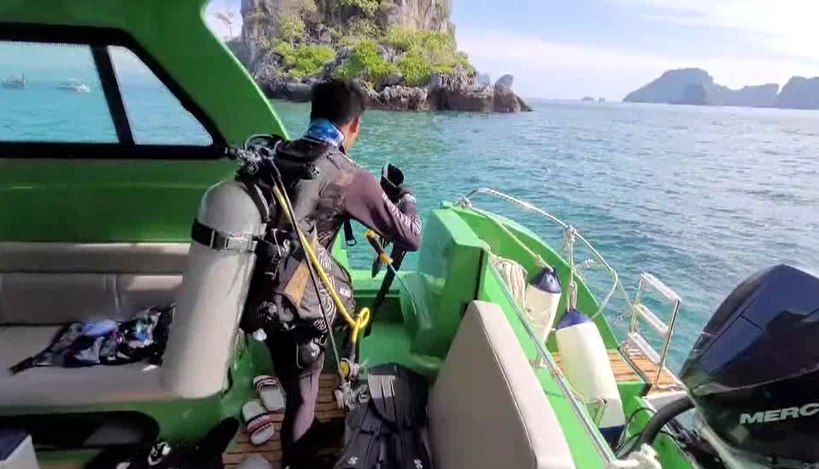 ความเสียหายปะการังที่ถูกเรือทับ