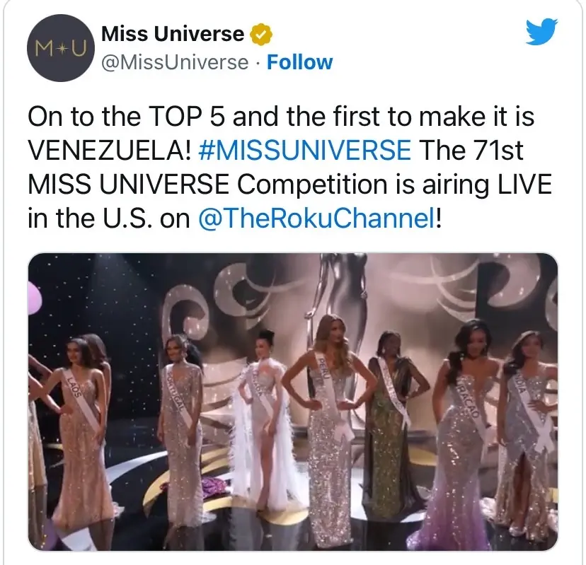 เปิดรายชื่อสาวงามเข้ารอบตัดสิน 3 คนสุดท้าย Miss Universe 2022
