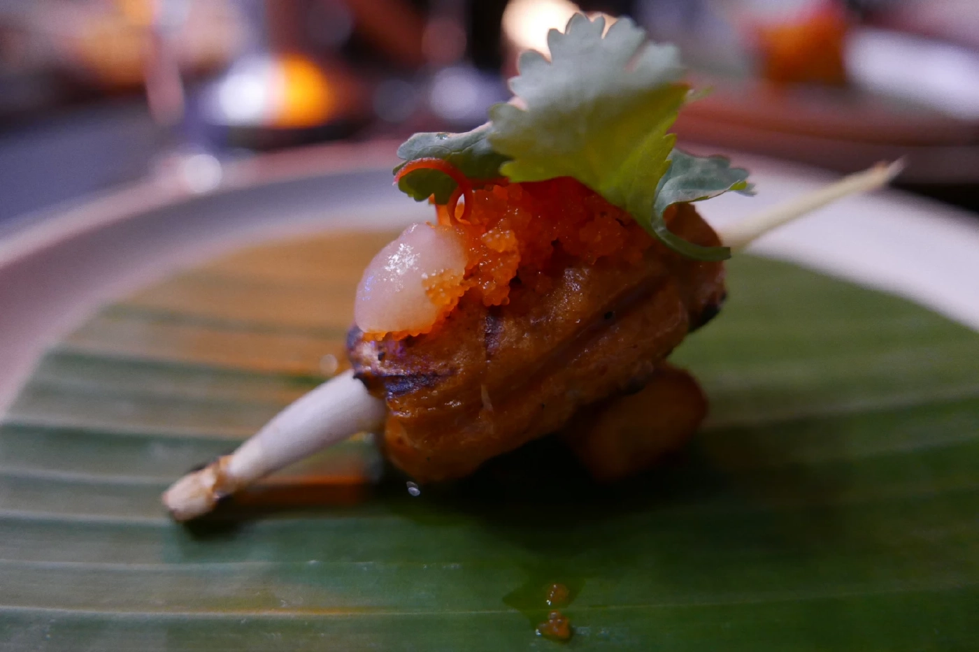 แจงลอนกุ้งเสียบตะไคร้  คู่กับคอกเทล Good Old Times 