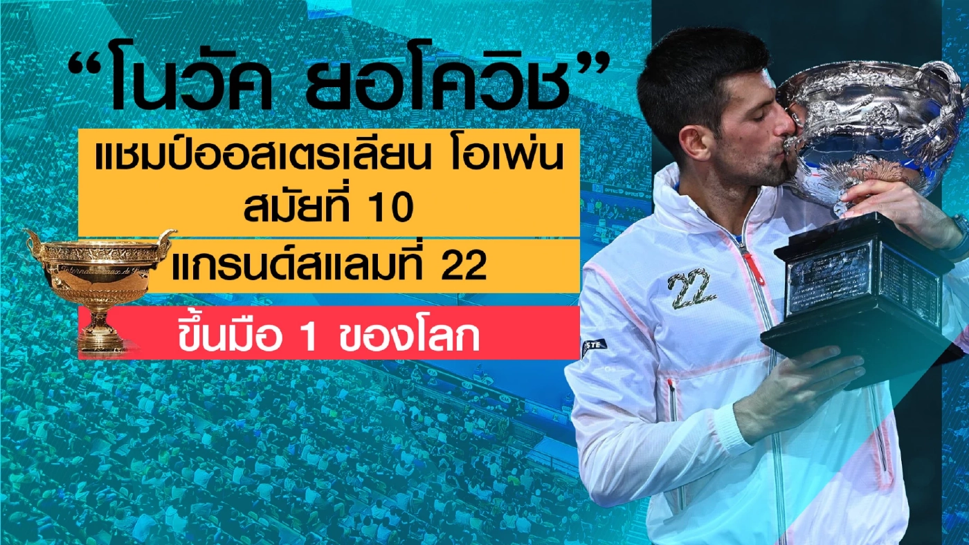 บทสรุปออสเตรเลี่ยน โอเพ่น "โยโควิช "ขึ้นเบอร์ 1 ของโลก