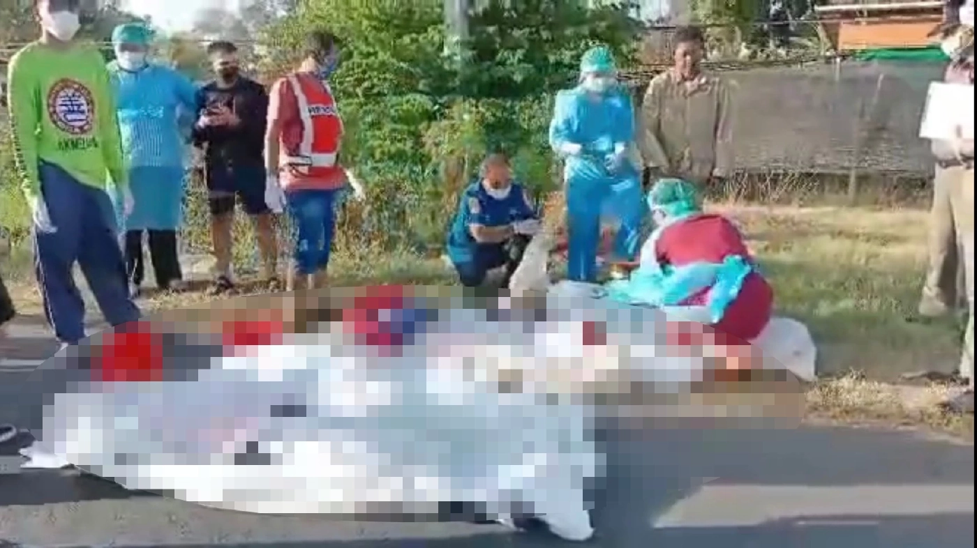 สยอง! หนุ่มเมาซิ่งเก๋งเสียหลัก ชนประสานงาเก๋งอีกคัน ดับยกครัว 5 ศพ