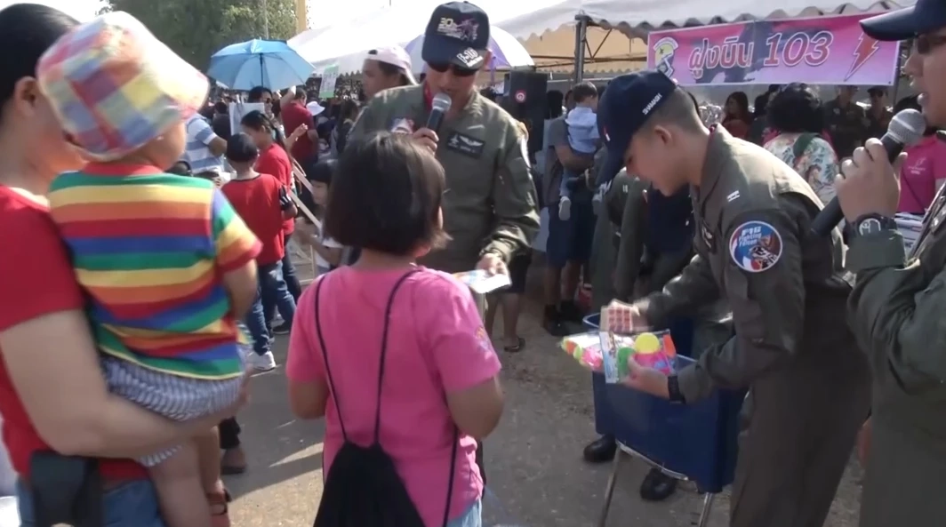 "กองบิน 1 โคราช" จัดเต็มงานวันเด็ก ชวนดู F-16 บินโชว์สร้างแรงบันดาลใจเด็กไทย
