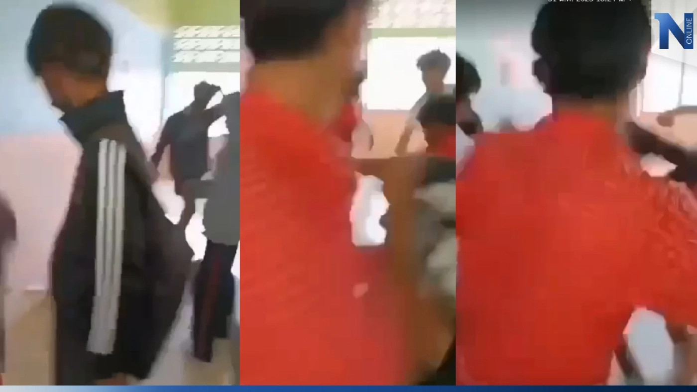 แม่ร้องสายไหมต้องรอด ลูก ม.2 ถูกรุ่นพี่ ม.3 16 คน รุมยำสลบคาห้องเรียน (มีคลิป)