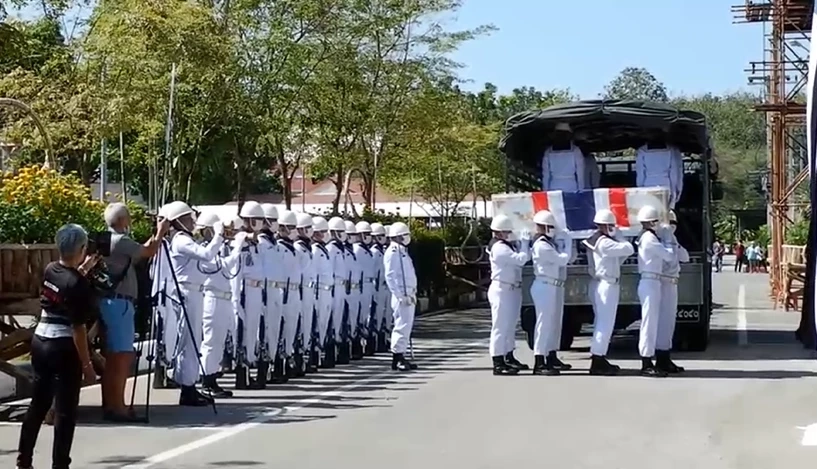 ร่าง "หมอแชมป์" ฮีโร่ช่วยเพื่อนทหารรอด กลับถึงบ้านเกิดระยองแล้ว