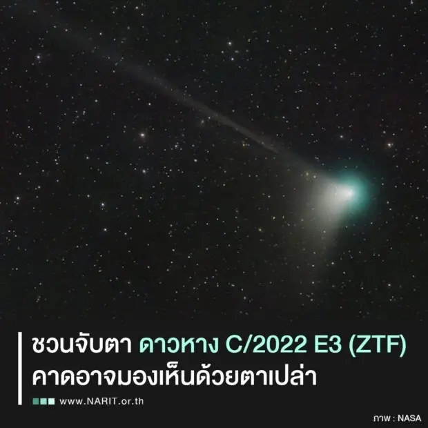 ชวนชมดาวหางคาบยาว โคจรรอบดวงอาทิตย์ 1รอบใช้เวลา 5หมื่นปี