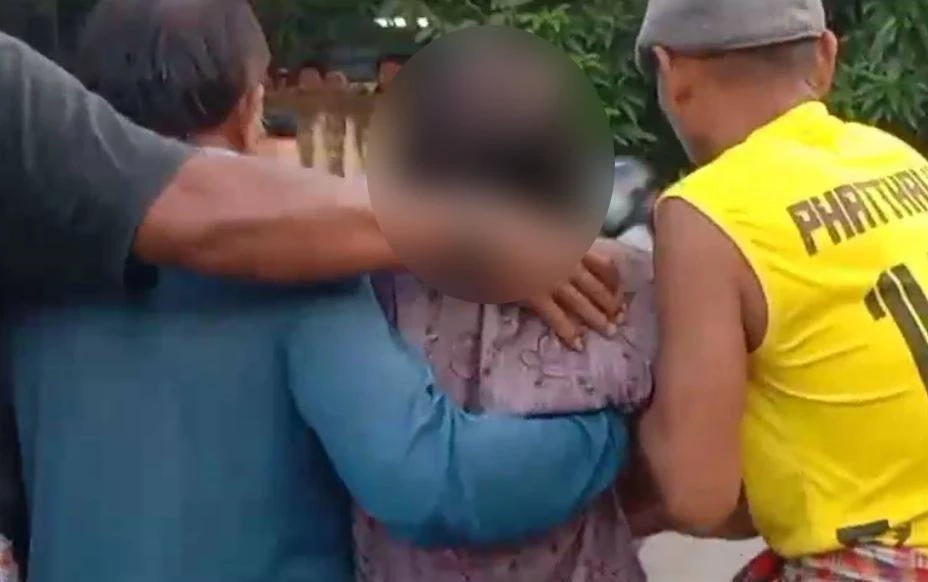 ภาพขณะนำยายจำนงค์ ส่งโรงพยาบาล