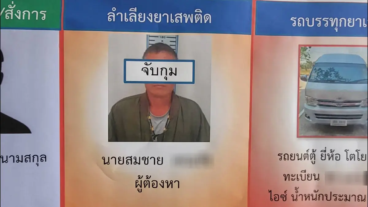 ตำรวจภาค 5 จับอดีตตำรวจปปส. รับจ้างขนยาไอซ์ 177 กก.