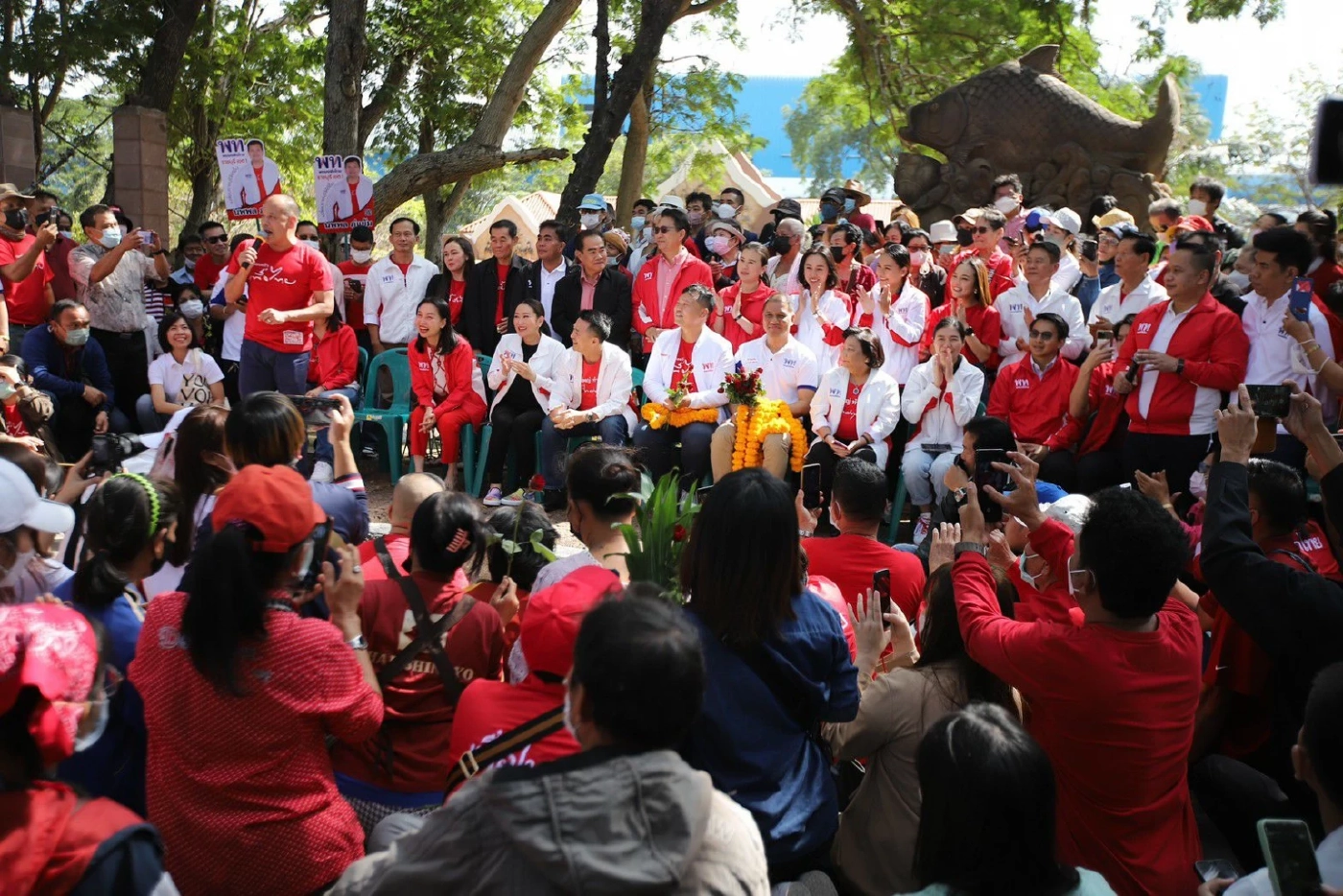 “อุ๊งอิ๊งค์ แพทองธาร” อ้อนคนราชบุรี เลือก “พรรคเพื่อไทย” ยกจังหวัด 