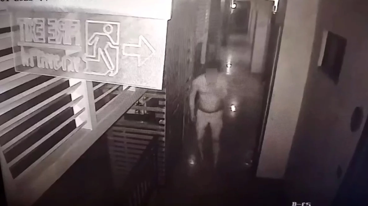 ภาพจากวงจรปิดก่อนเกิดเหตุ ศรีษะแตกวิ่งไปมาอยู่คนเดียว