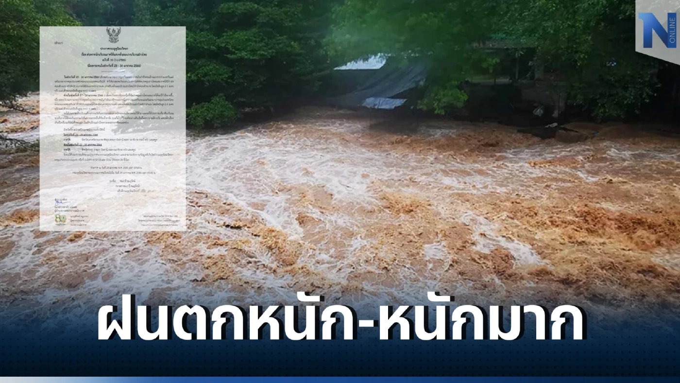ประกาศฉบับที่ 10 เตือนภาคใต้ฝนตกหนัก คลื่นลมแรง คลื่นสูงมากกว่า 3 เมตร