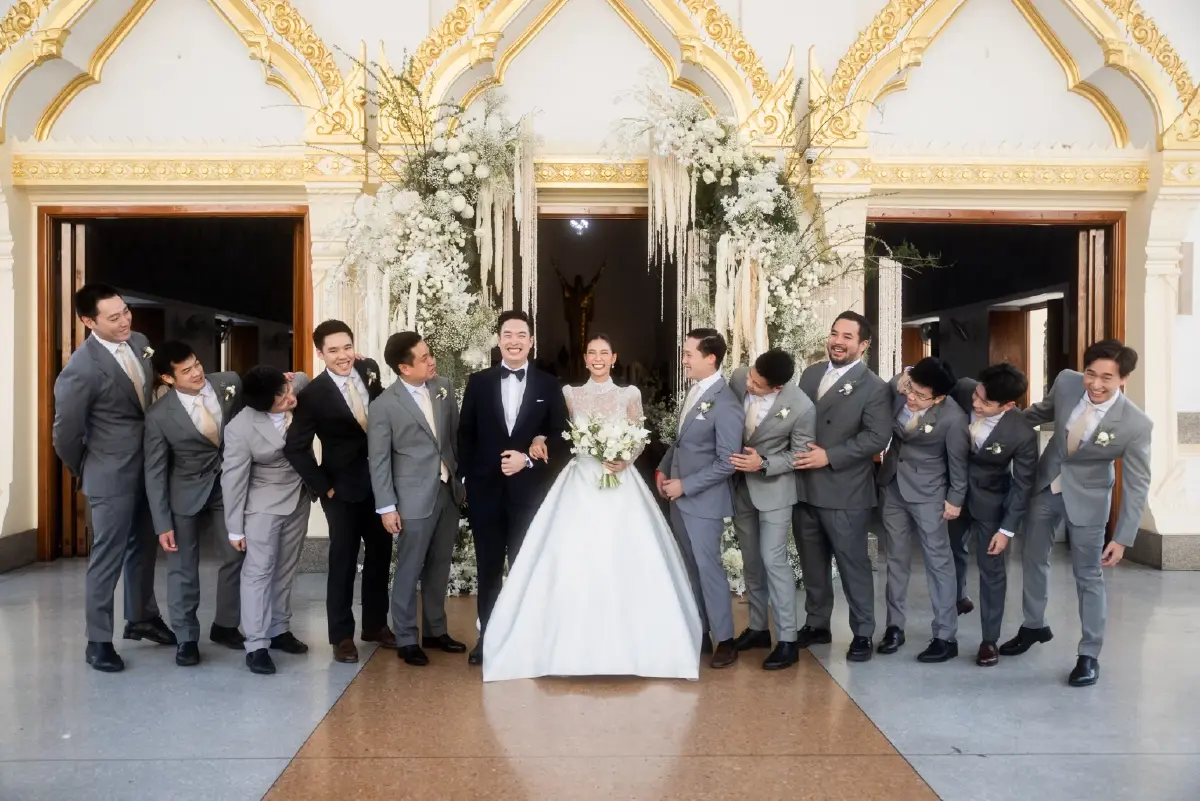 ปาย สิตางศุ์ ควงแขน นิก ธนิก ลั่นระฆังวิวาห์แบบคริสต์ 