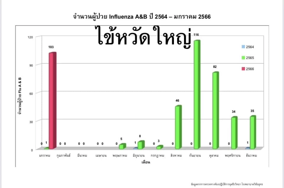 หมอมนูญ เผย โควิด-19 อยู่ในช่วงขาลง ชี้เดือน ม.ค.66 พบผู้ป่วยไข้หวัดใหญ่พุ่ง