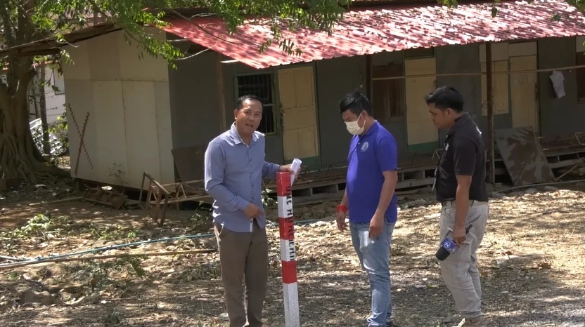 บริเวณวัดน้ำพุที่ถูกเวนคืนที่ดิน