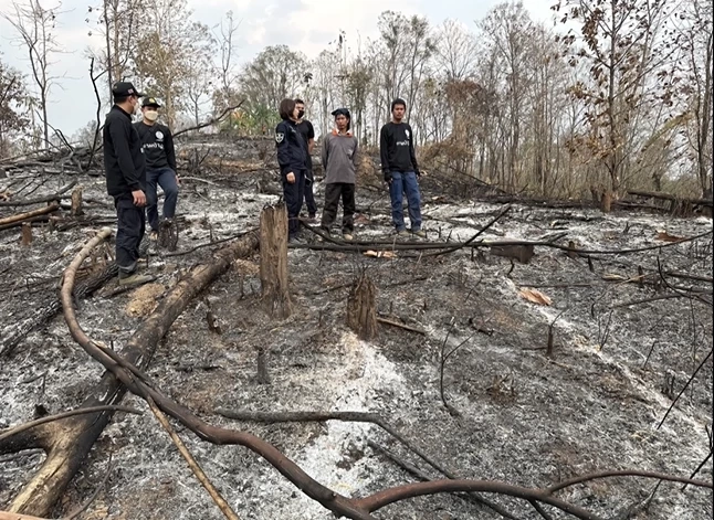 ลำปางจับแล้วรายแรก ฝ่าฝืนเผาป่าสงวนแห่งชาติ เจอแจ้งอ่วมหลายข้อหา