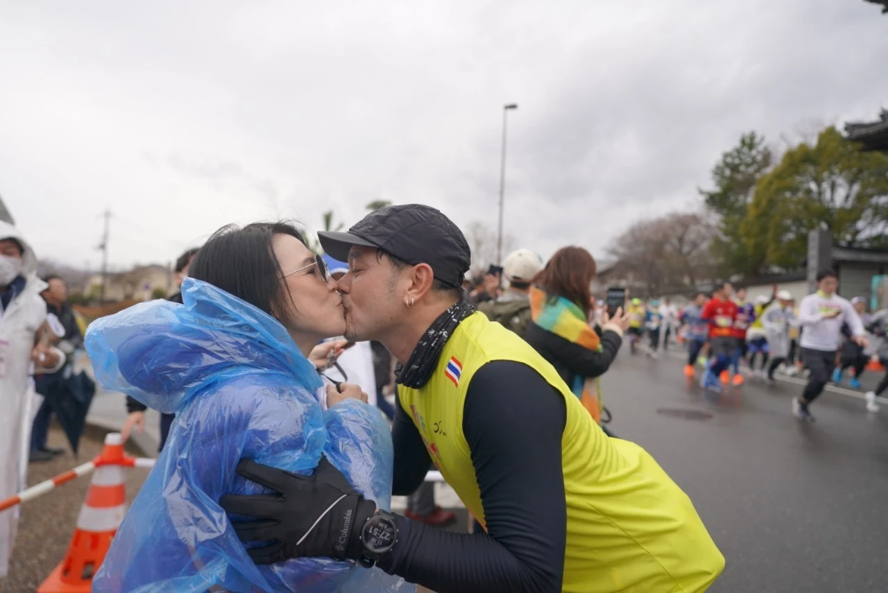 เต๋า สมชาย สุดฟิต วิ่งมาราธอน ใน Kyoto Marathon 2023