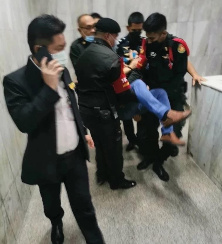 ประสิทธิ เจียวก๊ก พยายามหลบหนีจากศาลอาญา ถ.รัชดา เมื่อปลายปี 2565