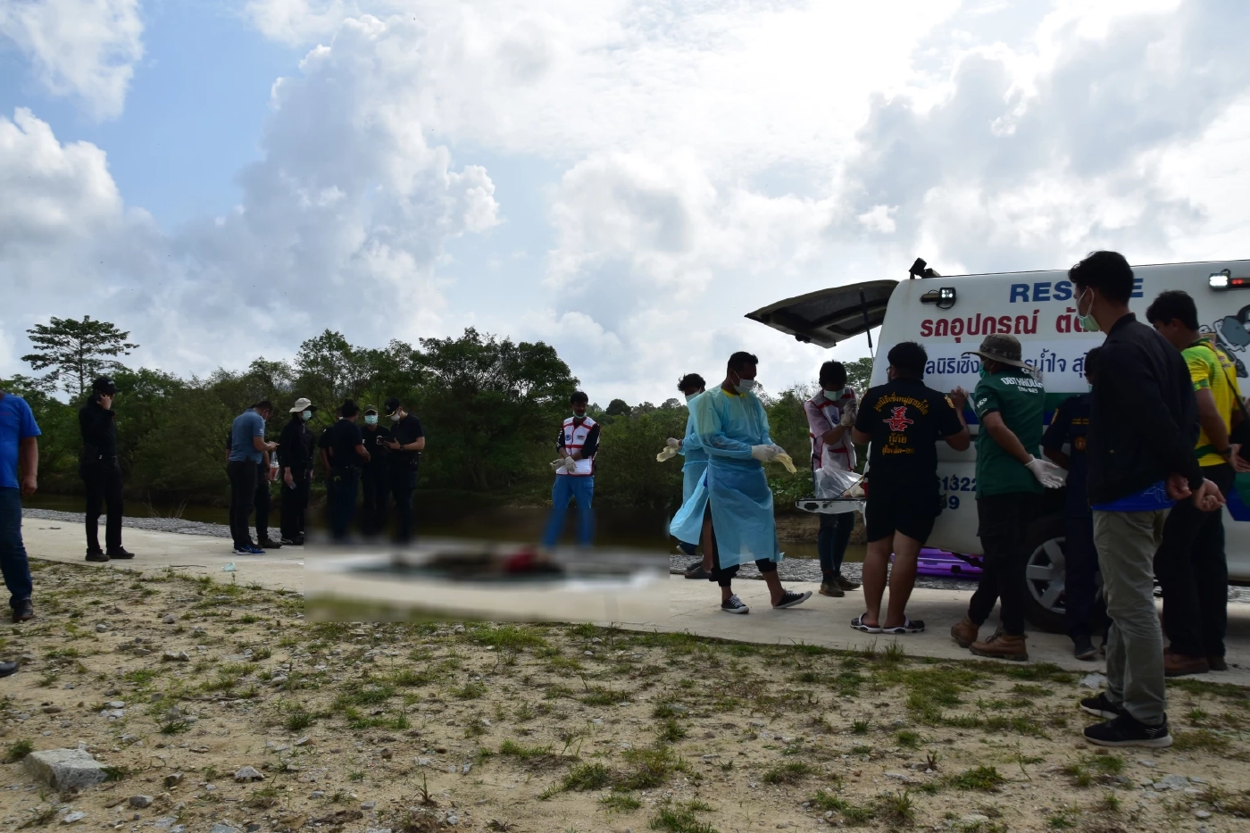 ศพผู้เสียชีวิตที่พบในแม่น้ำโก-ลก ห่างจากบึงจือแร 20 กม.