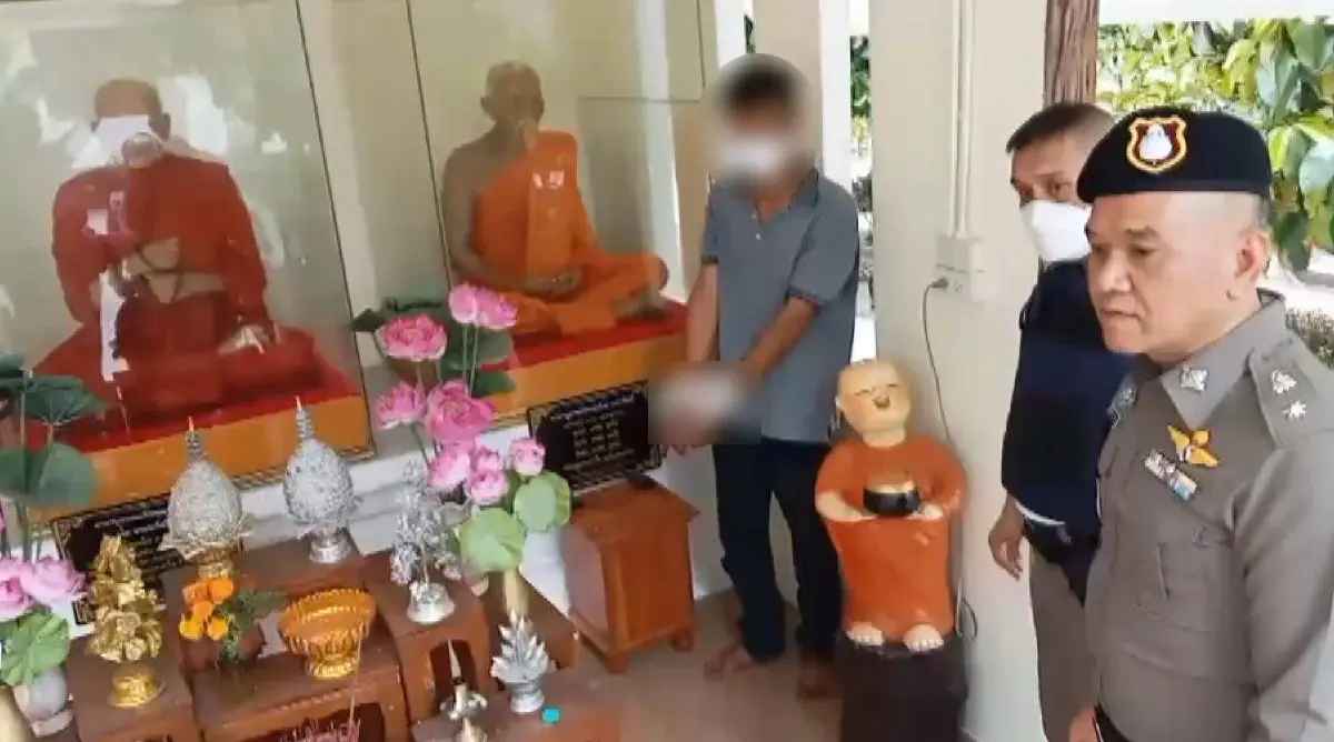 ตร.ท่าศาลา รวบอดีตพระ ย้อนกลับวัด ลักเงินตู้บริจาค
