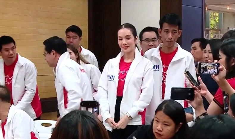 เพื่อไทย เปิดตัว อ๋อม สกาวใจ พูนสวัสดิ์ ผู้สมัครส.ส.เขตสะพานสูง 