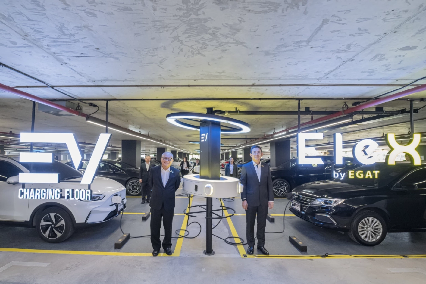 "กฟผ." เปิดตัวโมเดลต้นแบบ EV Charging Floor หัวชาร์จมากที่สุดในไทย