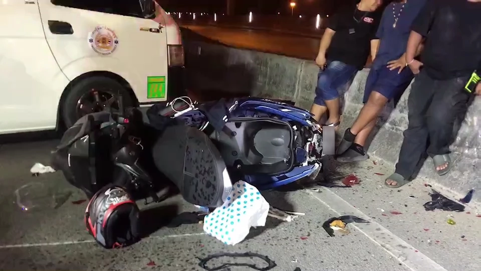 สภาพรถหลังเกิดเหตุ